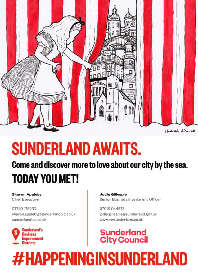 Sunderland BID postcard, 2026